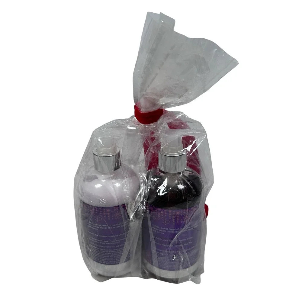 Bath & Body Works Fun Frosted Cranberry Hand Soap & Lotion Holiday Gift Set 12oz